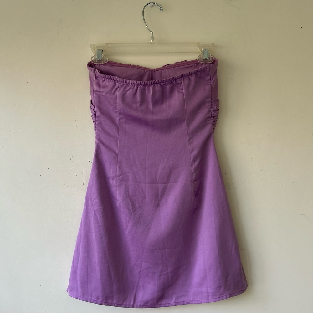 PRINCESS POLLY Irena Strapless Mini Dress, Purple US 2 XS NWOT - Picture 11 of 12